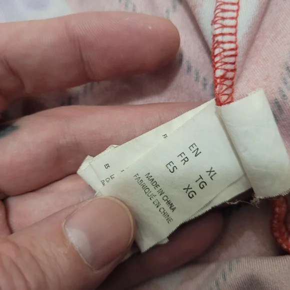 Red Heart-Print Ruffle Sleep Shorts with Drawstring - Picture 3 of 4